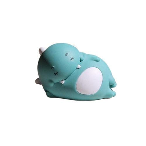 Tirelire Dinosaure Paisible Bleu Allongé