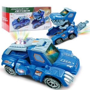 Jouet Voiture Transformer Dinosaure Bleu