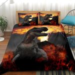 Housse de Couette Dinosaure Volcan