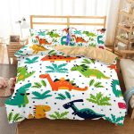 Housse de Couette Dinosaure Blanche