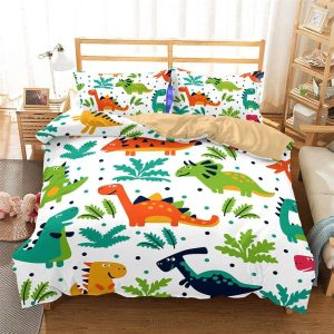 Housse de Couette Dinosaure Blanche