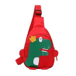 Sac Bandoulière Dinosaure Rouge
