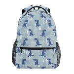 Cartable Dinosaure Bleu Clair