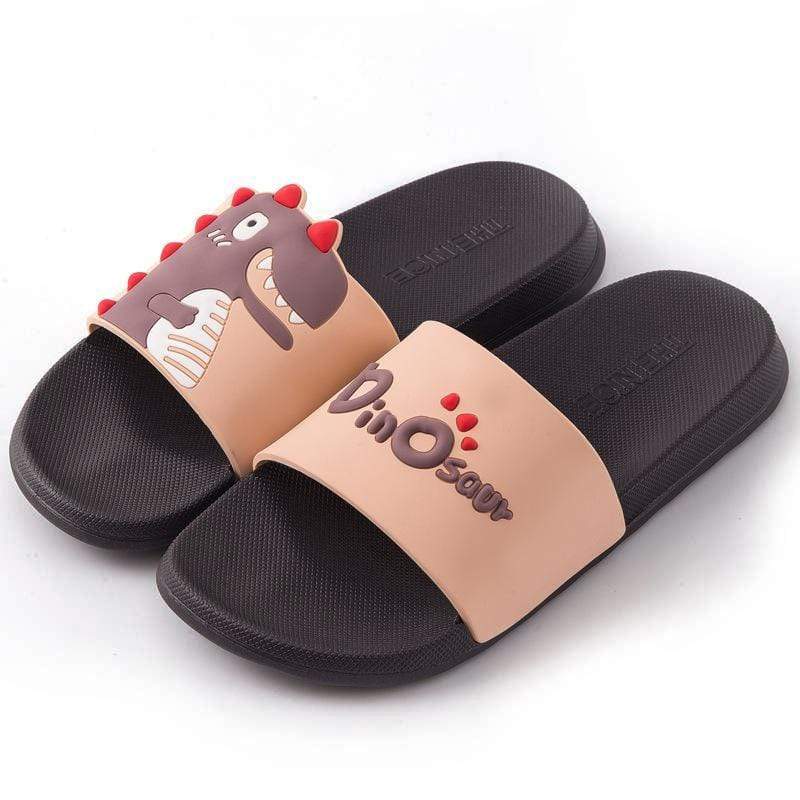 Chaussons Dinosaure Adulte Noirs