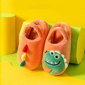 Chaussons Dinosaure Multicolores Orange