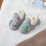 Chaussons Dinosaures Gris