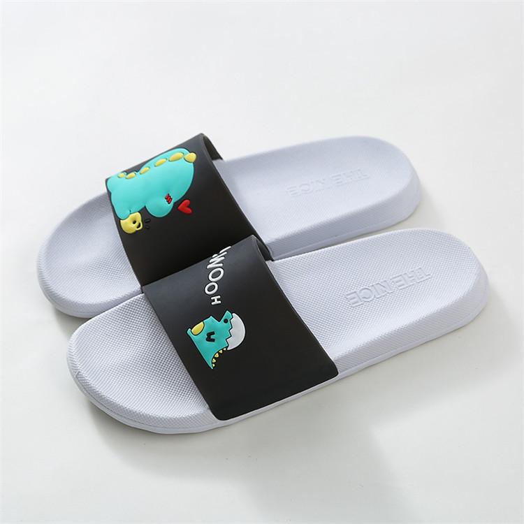 Chaussons Adulte Bébé Dinosaure Noir