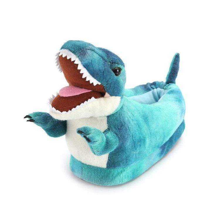 Chaussons Dinosaure Tyrannosaure Bleus