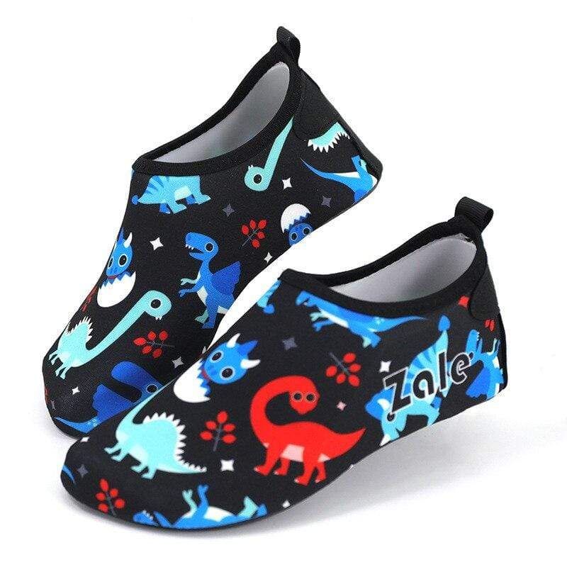 Chaussons Dinosaure Ergonomiques Noir