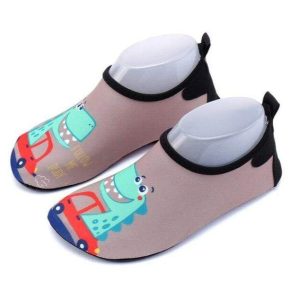 Chaussons Dinosaure Ergonomiques Marron