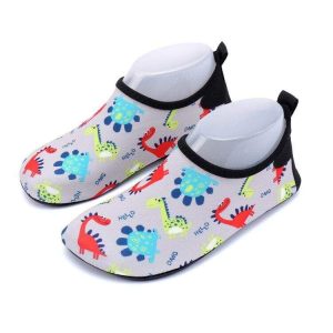 Chaussons Dinosaure Ergonomiques Gris
