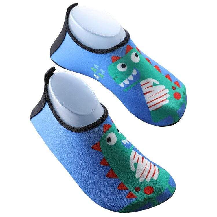 Chaussons Dinosaure Ergonomiques Tyrannosaurus Bleu