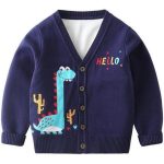 Pull Dinosaure Diplodocus Bleu