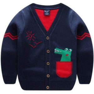 pull enfants motif dinosaures 6-7 ans