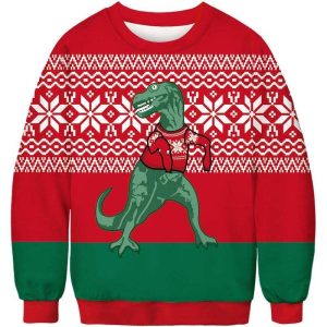 Pull Noel Dinosaure