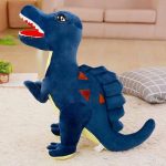 Peluche Dinosaure Bleu Accroupi 82cm