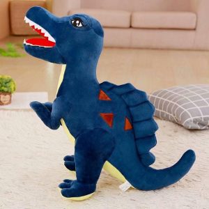 Peluche Dinosaure Bleu Accroupi 82cm