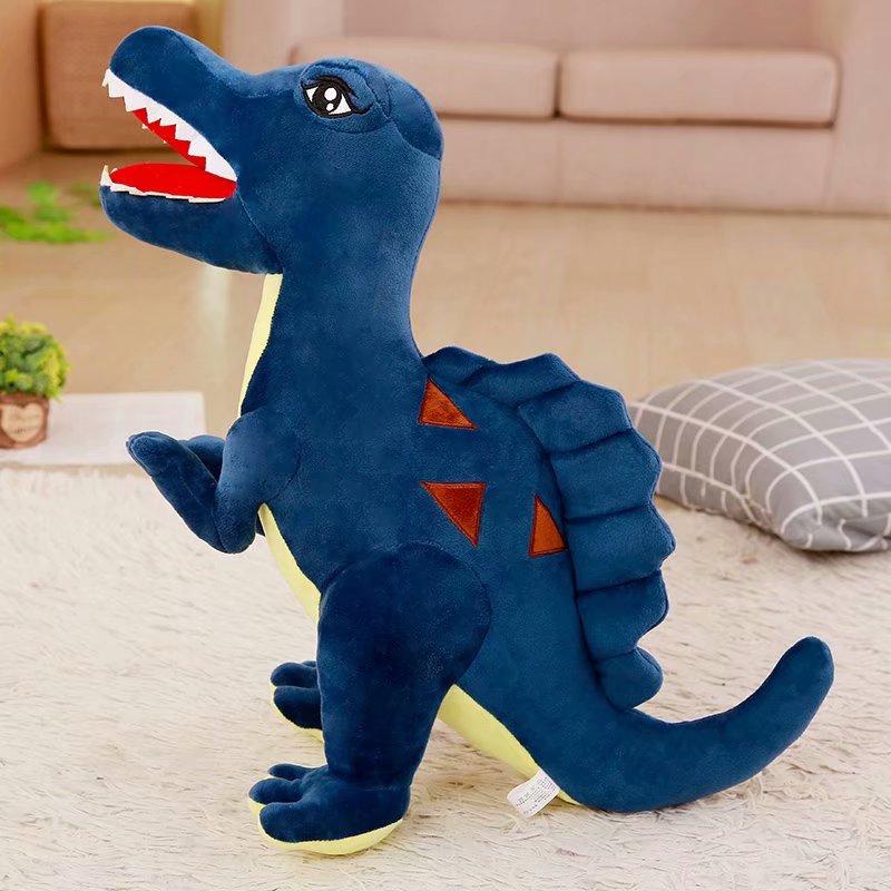 Peluche Dinosaure Bleu Accroupi 82cm