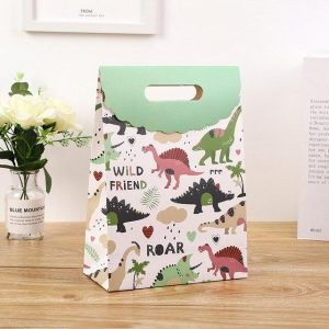 Sachet Anniversaire Dinosaure Vert