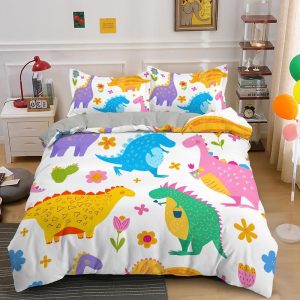 Housse de Couette Enfant Dinosaure 140x200