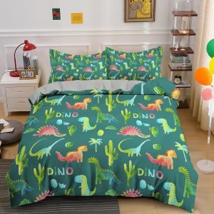 Housse de Couette 220x240 Dinosaure