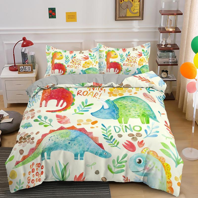 Ensemble Housse de Couette 140x200 Dinosaure