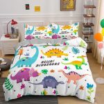 Housse de Couette 140x200 Dinosaure Originale
