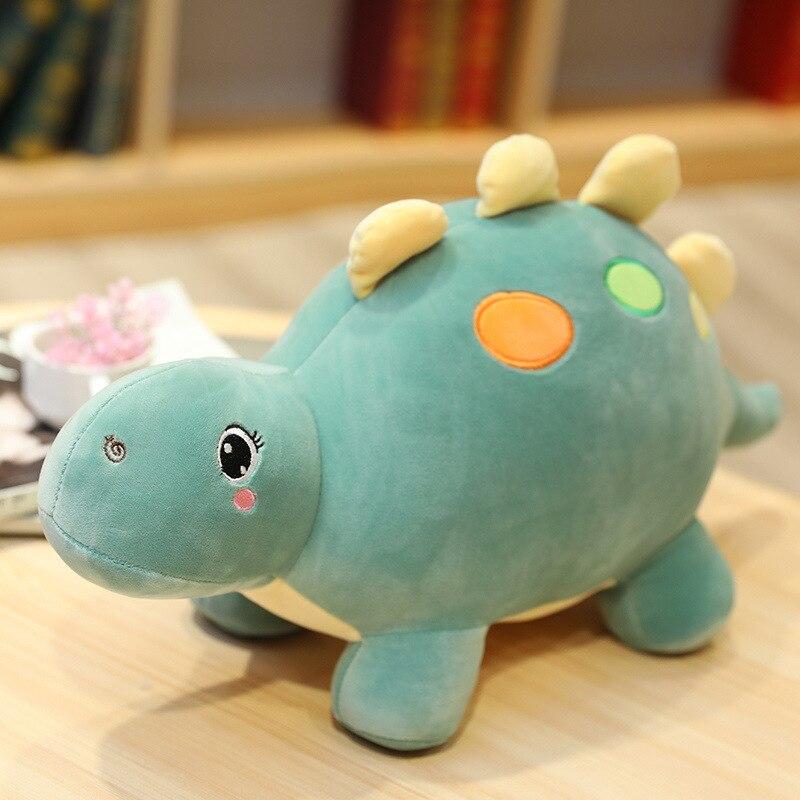Peluche Bébé Famille Dinosaure Vert