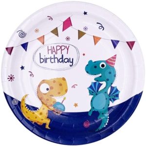 Assiette Anniversaire Dinosaure