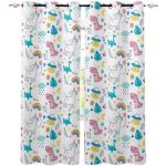 Rideau Tissu Motif Dinosaure
