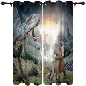 Double Rideau Garçon Dinosaure