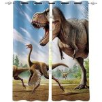 Rideau Dinosaure à Oeillets