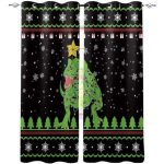 Rideau Dinosaure Noir