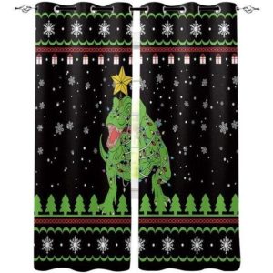 Rideau Dinosaure Noir