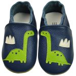 Chaussons Cuir Souple Dinosaure