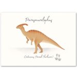 Tableau avec Parasaurolophus