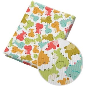Tissu Dinosaure en Bande