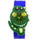 Montre Pedagogique Bleue Avec Dinosaure