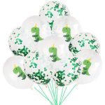 Ballons Dinosaures Blancs Anniversaire