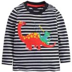 T-Shirt Noir Dinosaure Rigolos