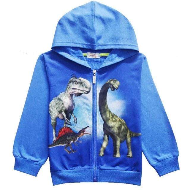 Sweat Dinosaure Jurassique Bleu