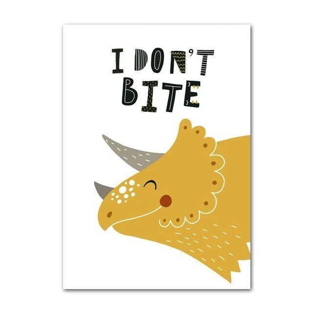 Affiche Dinosaure Maternelle Tricératops - Dino Jurassic