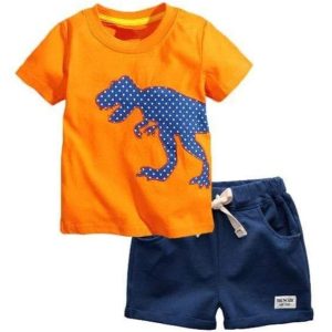 Ensemble T-Shirt et Short Dinosaure