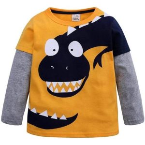 Tee shirt Dinosaure Manches Longues