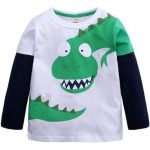 T-shirt Dinosaure Bambiraptor Vert