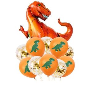 Décoration Fête Dinosaure Rouge