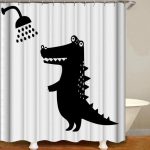 Rideau Dinosaure Douche