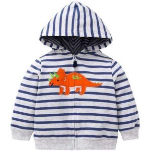 Sweat Capuche Deco Dinosaure