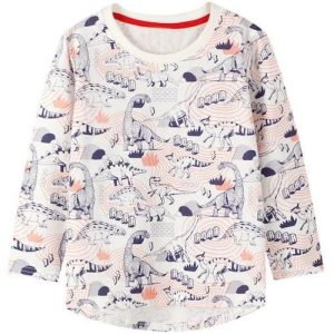 T-Shirt Dinosaures Bleus