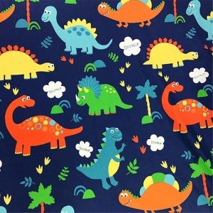 Tissu de Dinosaure En Coton